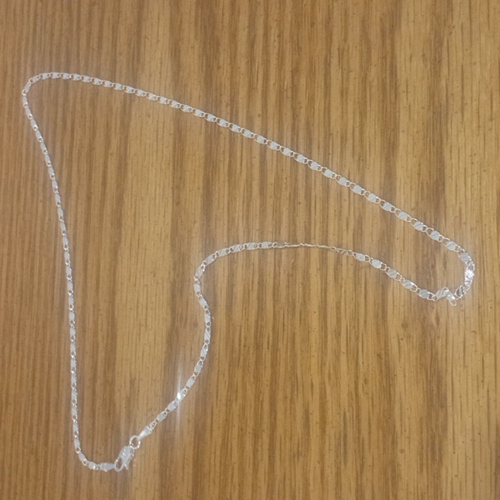 Sterling silver clavicle chain 22"